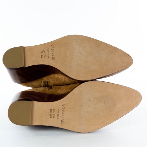 NEW Vince $395 Mavis Wedge Suede Leather Bootie - Picture 6 of 6